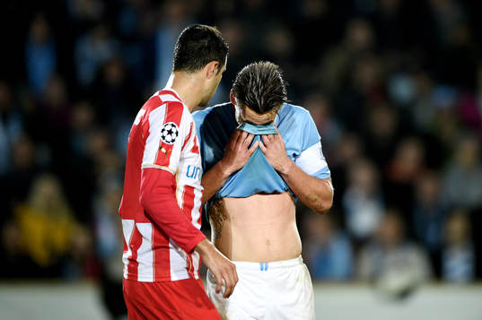 Malmö FFs Markus Rosenberg deppar