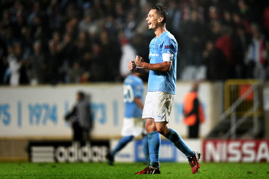 Malmö FFs Markus Rosenberg jublar