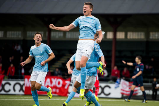 Malmö FFs Hannes Cederholm jublar