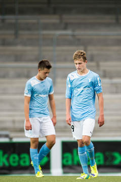 Malmö FFs Mattias Svanberg och Emil Kjellker deppar