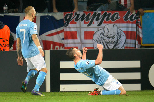 Malmö FFs Markus Rosenberg jublar
