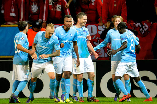 Malmö FFs Markus Rosenberg firas