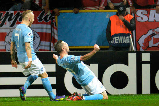 Malmö FFs Markus Rosenberg jublar