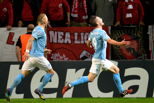 Malmö FFs Markus Rosenberg jublar