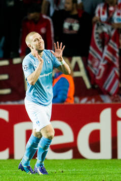 Malmö FFs Anton Tinnerholm deppar