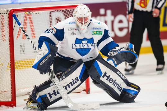 Karlskogas målvakt Emil Kruse