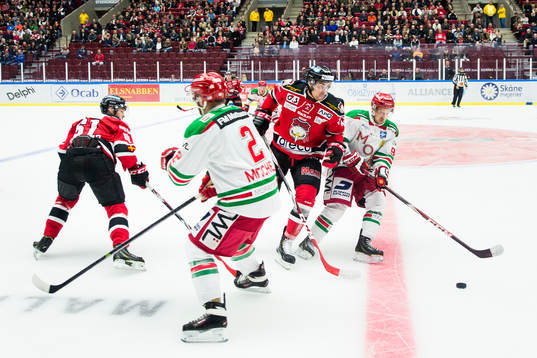 Malmö Redhawks Nicklas Jadeland och Nils Bergström
