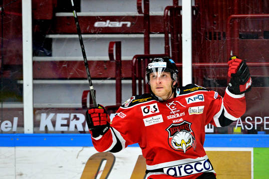 Malmö Redhawks Fredrik Storm jublar