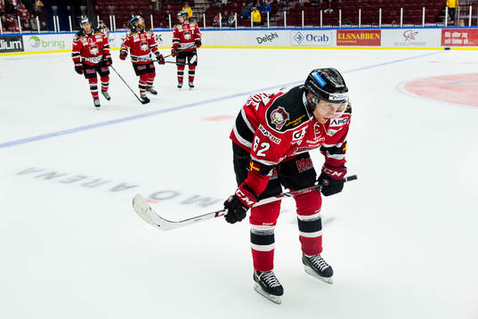 Malmö Redhawks Jens Jakobs deppar