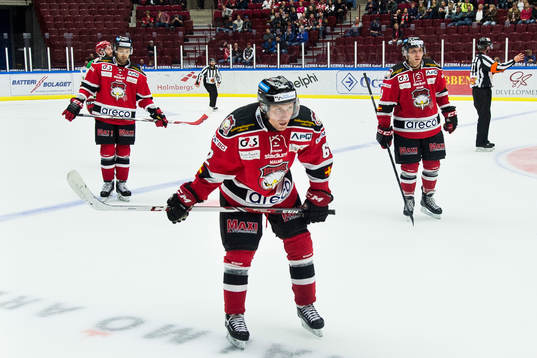 Malmö Redhawks Colin Stuart (tv) Jens Jakobs (m) och