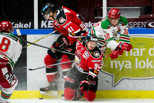 Malmö Redhawks Mattias Persson och Patrik Blomberg