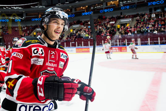 Malmö Redhawks Björn Svensson jublar