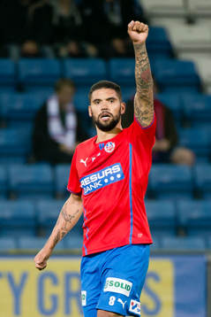 Helsingborgs Victor Palsson jublar