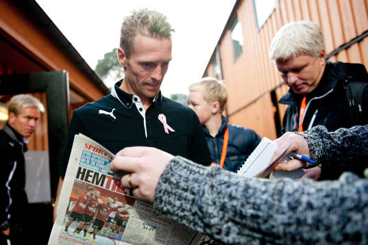 Mjällbys Christian Wilhelmsson läser Kvällsposten