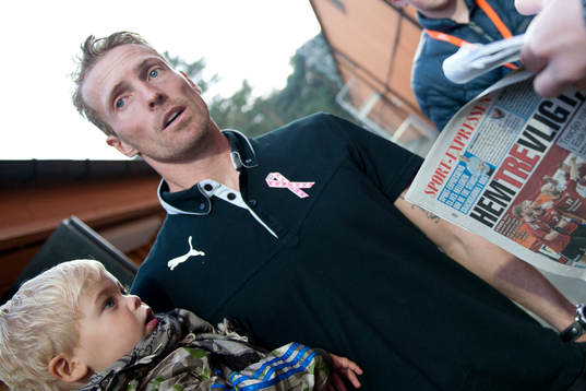 Mjällbys Christian Wilhelmsson läser Kvällsposten