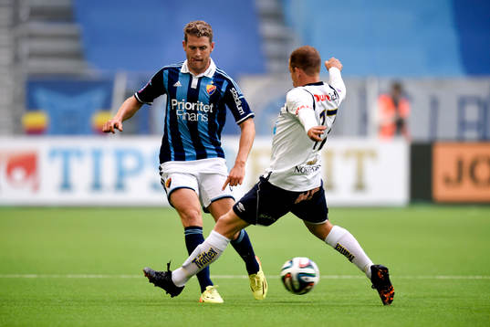 Djurgårdens Stefan Karlsson och Gefles Jonas Lantto