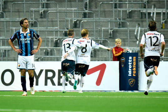 Djurgårdens Mattias Östberg deppar och Gefles Johan