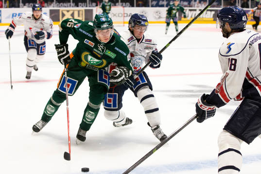 Färjestads Victor Ejdsell och Linköpings Broc Little