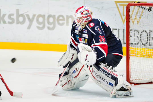 Södertäljes målvakt Tim Sandberg