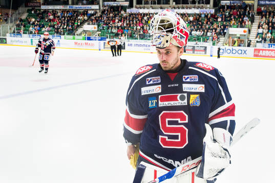 Södertäljes målvakt Tim Sandberg