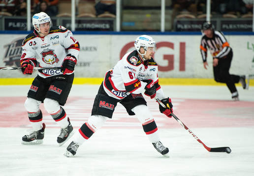 Malmö Redhawks Magnus Häggström  och Malmö Redhawks
