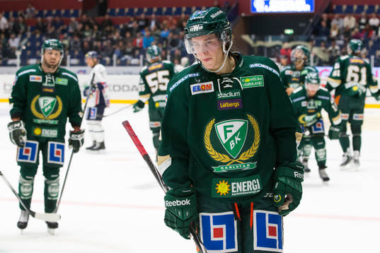 Färjestads Joakim Nygård och de andra spelarna deppar