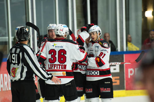 Malmö Redhawks Nicklas Jadeland har gjort 3-0 till Malmö
