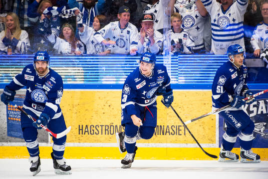 Leksands Jack Connolly, Linus Hultström och Kevin Kapstad