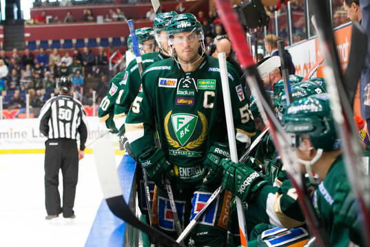 Färjestads Ole-Kristian Tollefsen och de andra spelarna