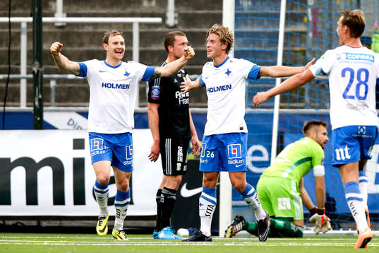 Norrköpings Alexander Fransson jublar