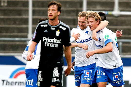Norrköpings Alexander Fransson jublar