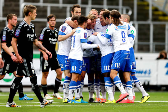 Norrköpings Alexander Fransson jublar