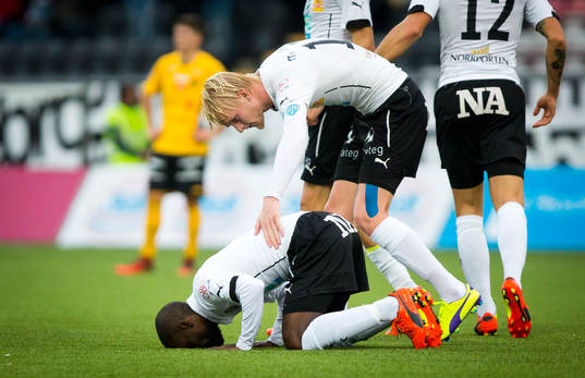 Örebros Mohammed Saeid gör 5-1 och jublar med Karl