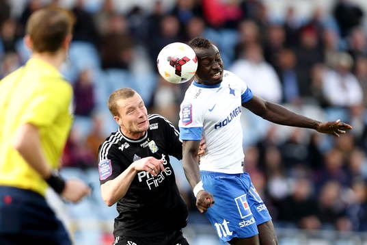 Norrköpings Alhaji Kamara och IFK Göteborgs Jakob