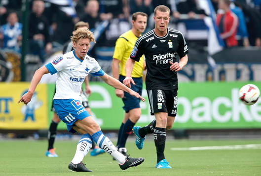 Norrköpings Alexander Fransson och IFK Göteborgs Jakob