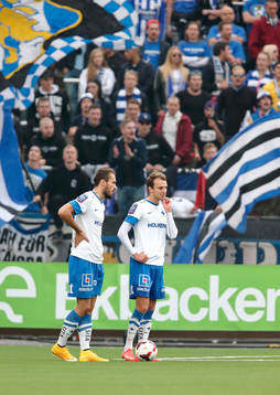 Norrköpings Emir Kujovic och Lars Christian Krogh Gerson