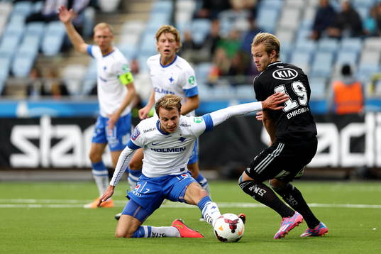 Norrköpings Lars Christian Krogh Gerson och IFK Göteborgs