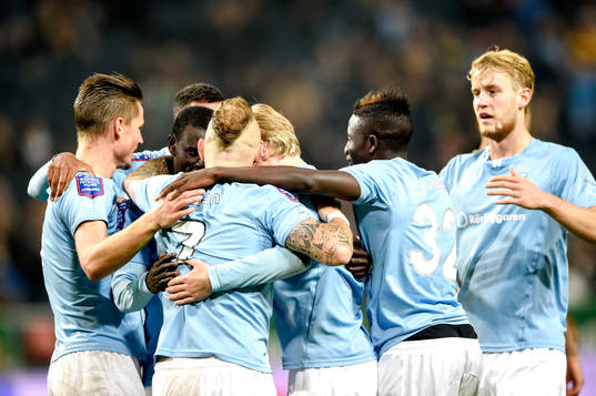 Malmö FFs Magnus Eriksson jublar