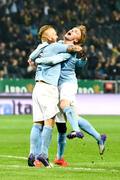 Malmö FFs Magnus Eriksson jublar