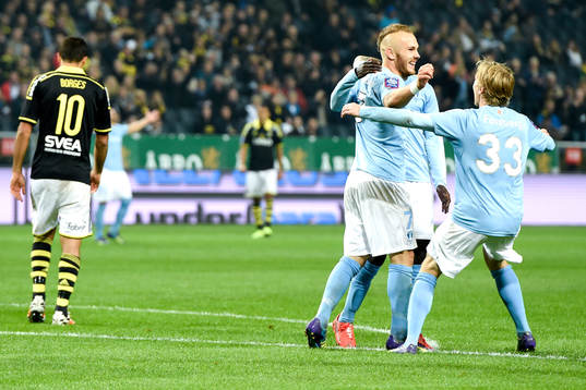 Malmö FFs Magnus Eriksson jublar