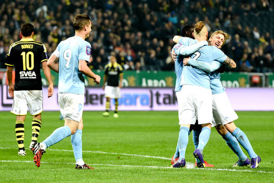 Malmö FFs Magnus Eriksson jublar