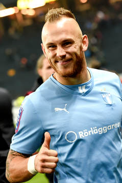Malmö FFs Magnus Eriksson jublar