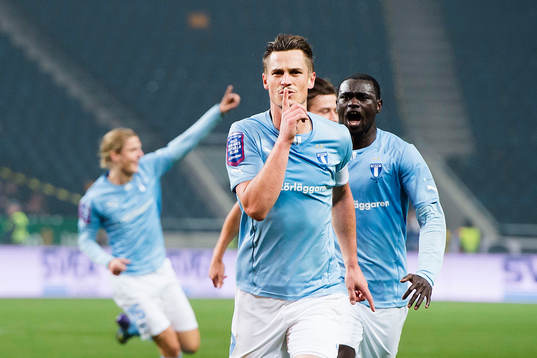 Malmö FFs Markus Rosenberg jublar