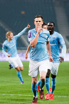 Malmö FFs Markus Rosenberg jublar