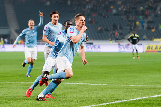 Malmö FFs Markus Rosenberg jublar