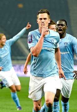 Malmö FFs Markus Rosenberg jublar