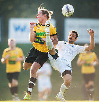 IFK Malmös Jörgen Nilsson i matchen i division 3 mellan