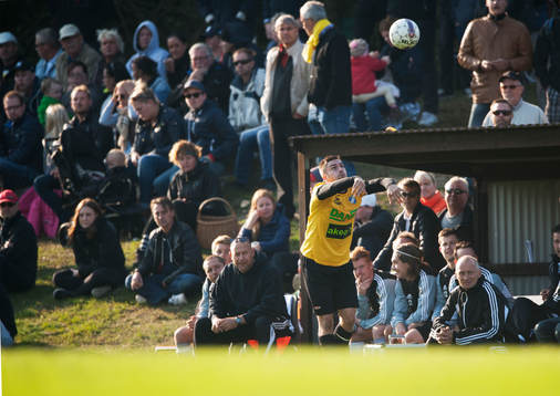 Inkast i matchen i division 3 mellan Österlen och IFK