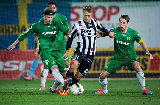 i matchen i superettan mellan Landskrona och Hammarby i