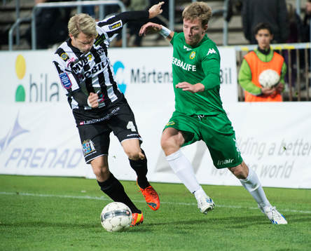 i matchen i superettan mellan Landskrona och Hammarby i